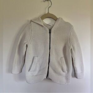 GAP Cream Knit Cardigan with Hood